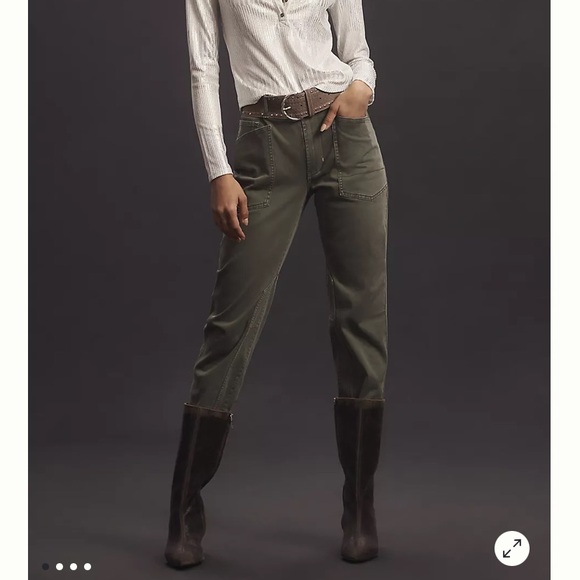 Anthropologie brand Pilcro, The Wanderer, mid-rise relaxed-leg pants - Picture 1 of 5